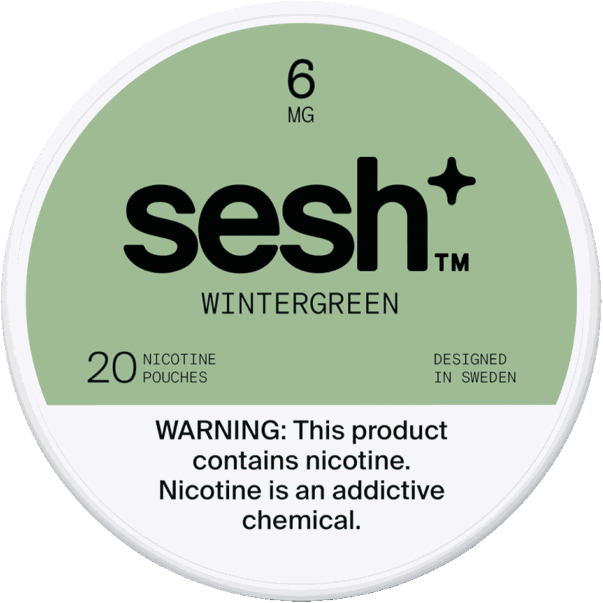 Sesh+ Wintergreen 6mg