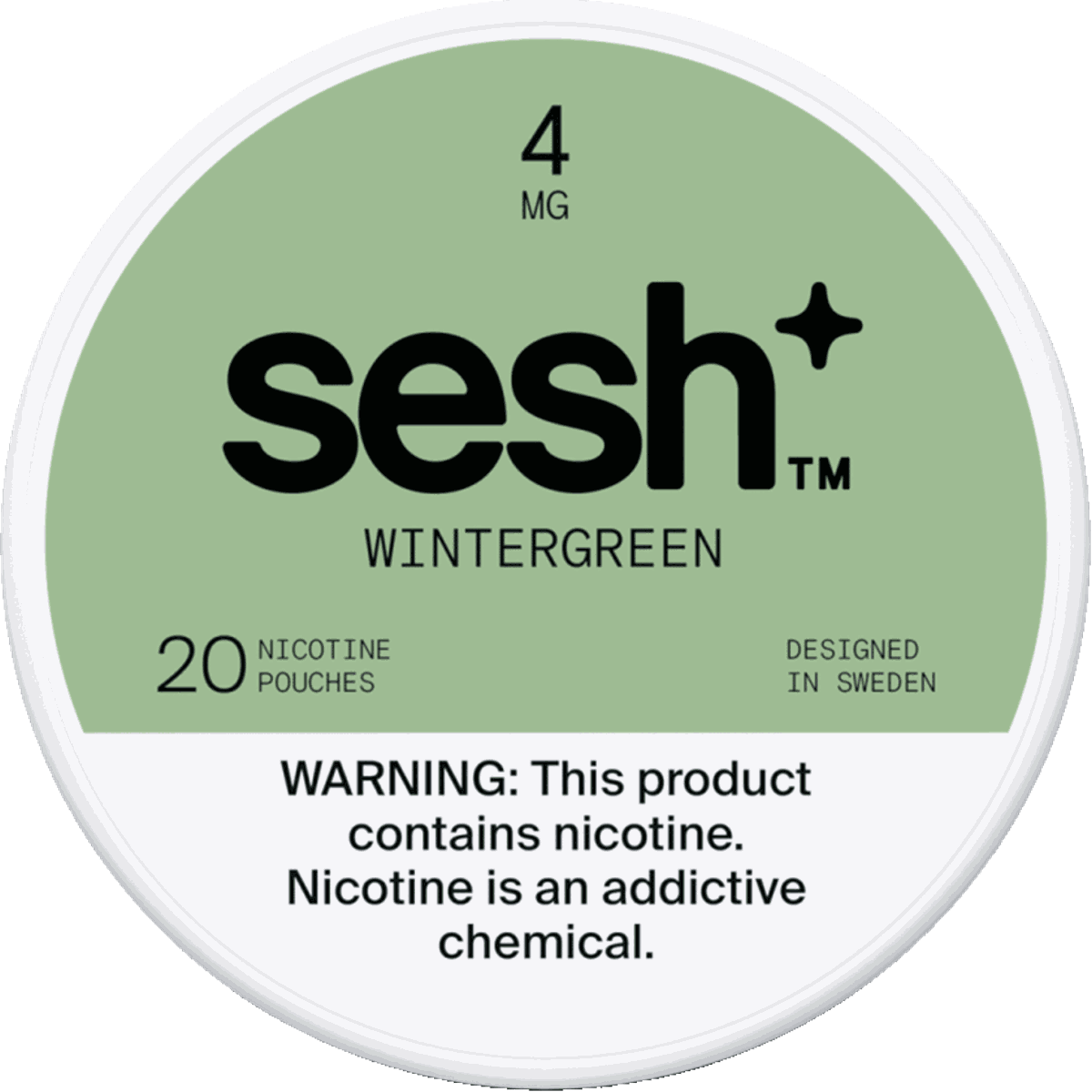 Sesh+ Wintergreen 4mg