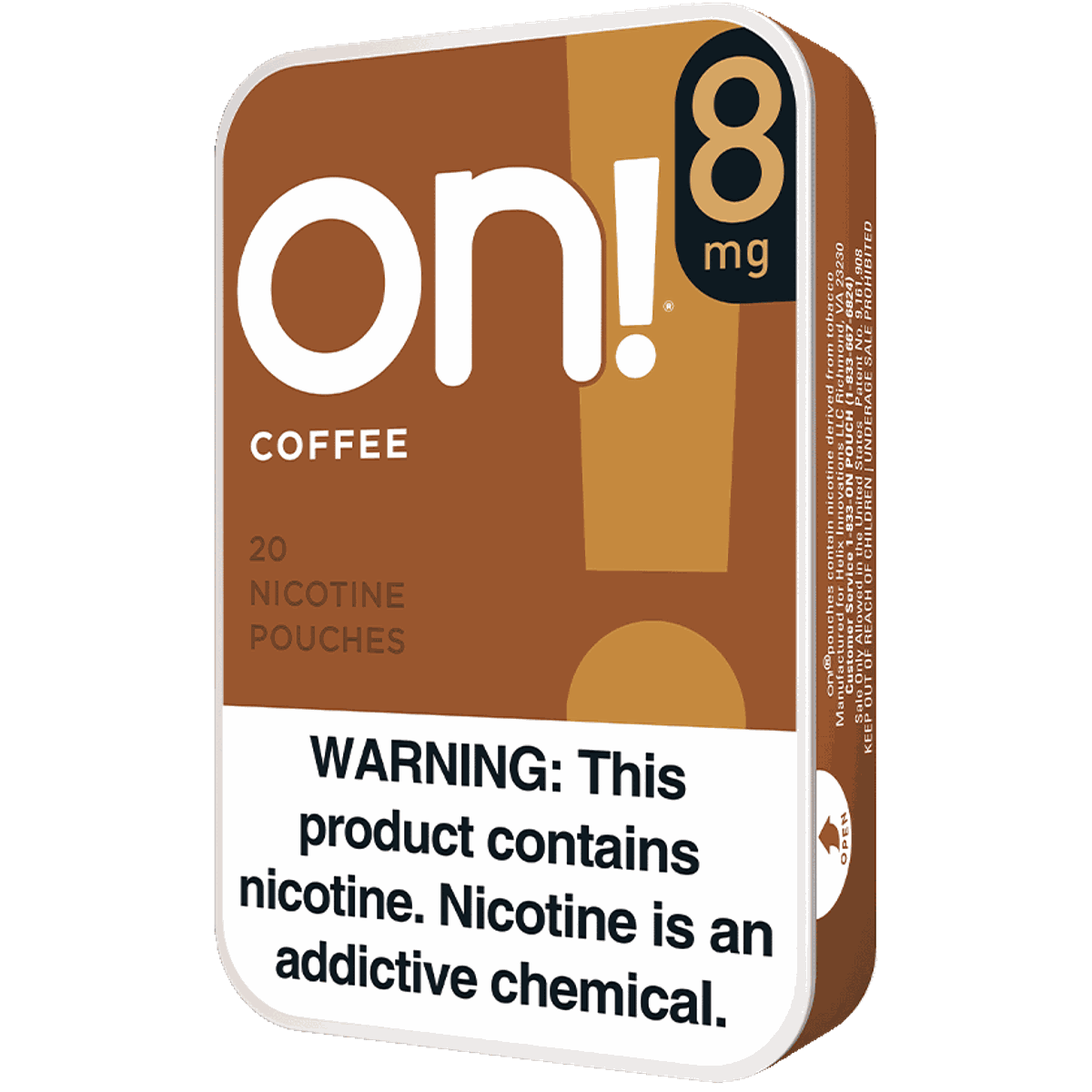 Pochettes de nicotine On! Coffee 8mg