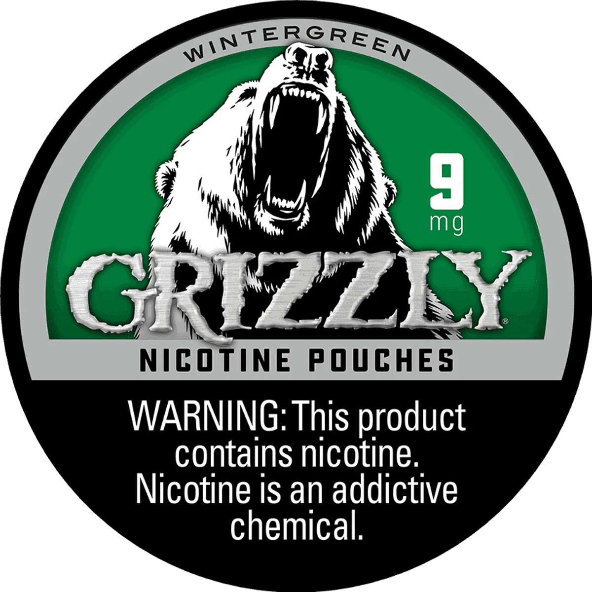 Grizzly Wintergreen 9mg