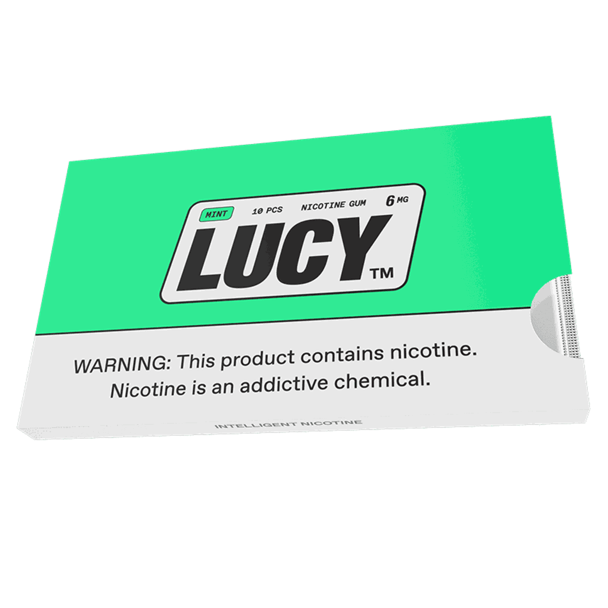 Gomme à la nicotine Lucy Mint 6 mg
