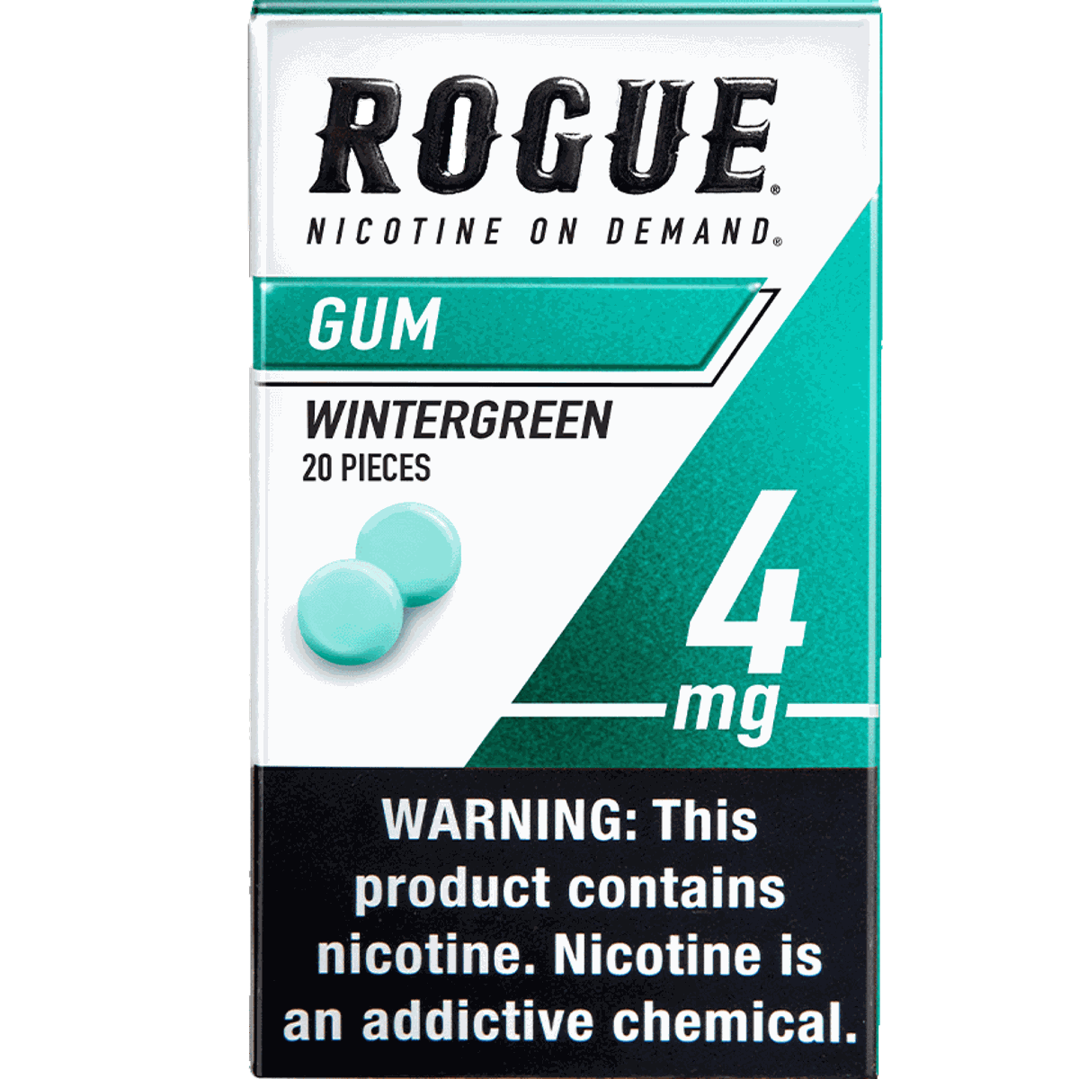 Gomme Rogue Wintergreen 4 mg