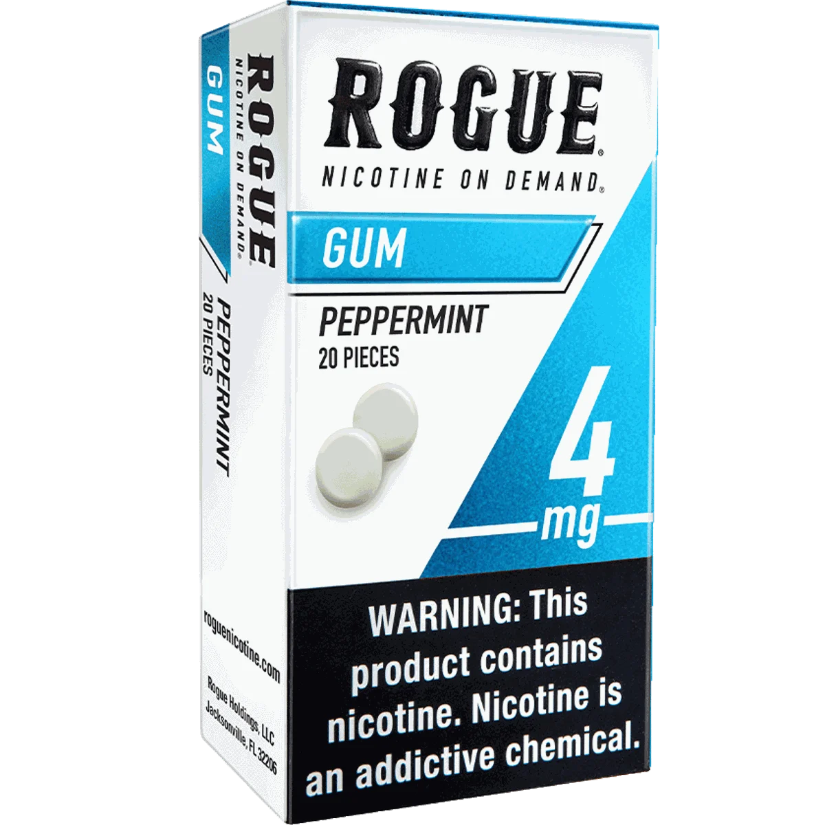Gomme à la menthe poivrée Rogue 4 mg